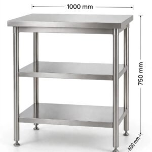 jual meja stainless custom ukuran 1000mm