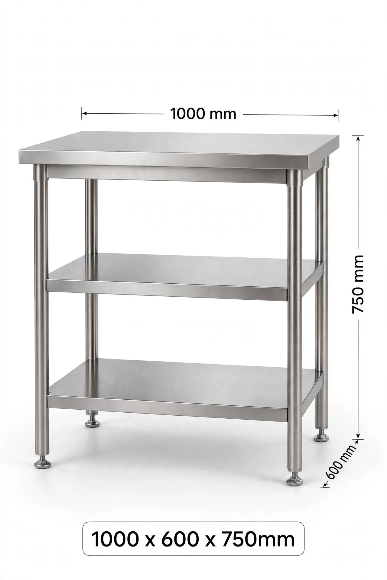 jual meja stainless custom ukuran 1000mm jual meja stainless custom ukuran 1000mm