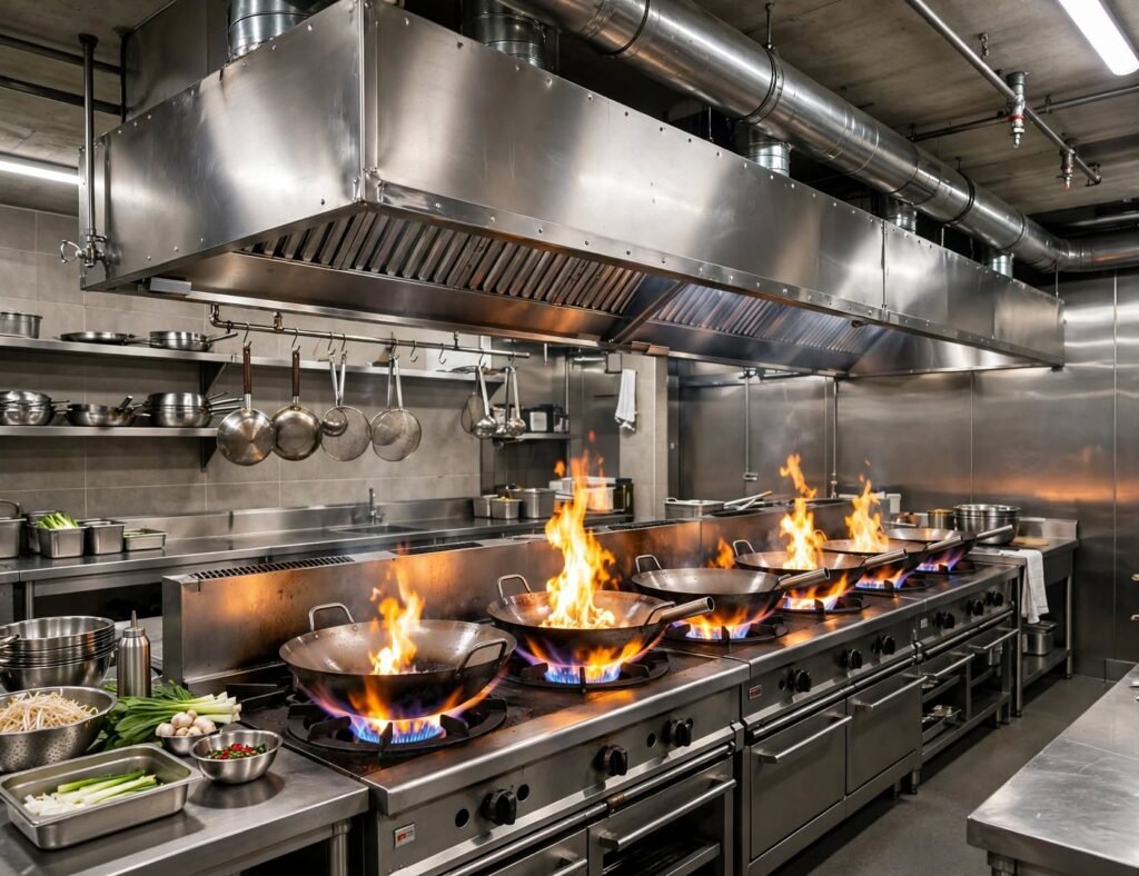 exhaust hood stainless custom