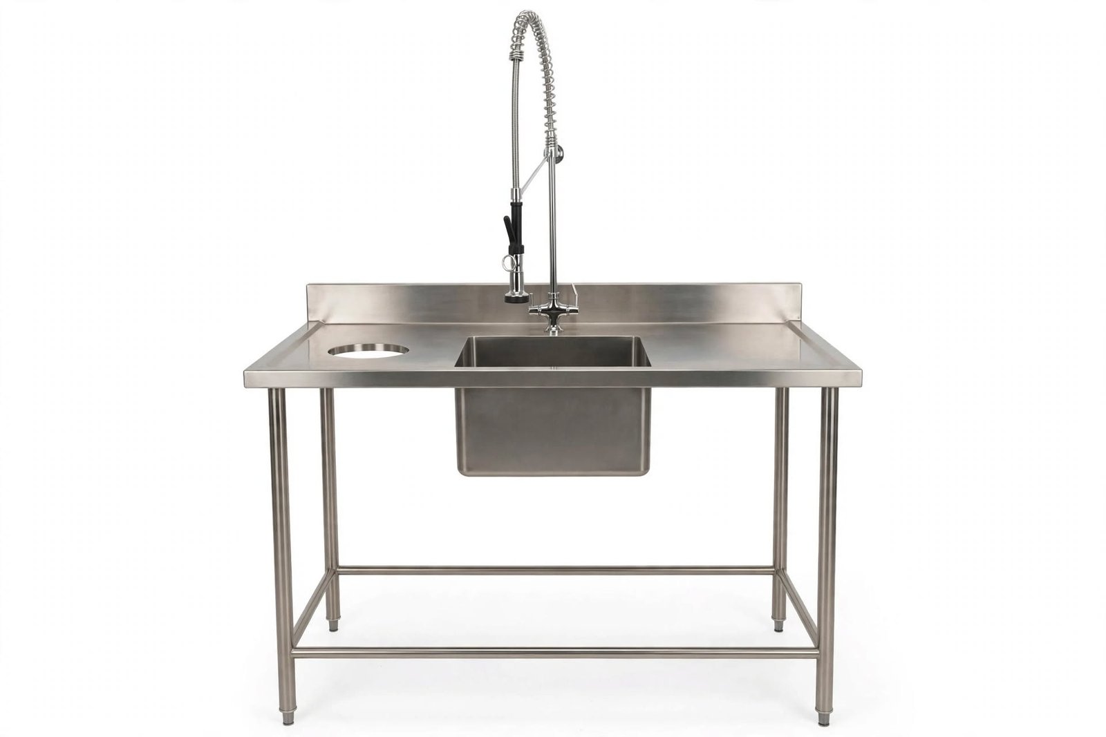 meja sink stainless 1 bak dengan lubang sampah meja sink stainless 1 bak dengan lubang sampah
