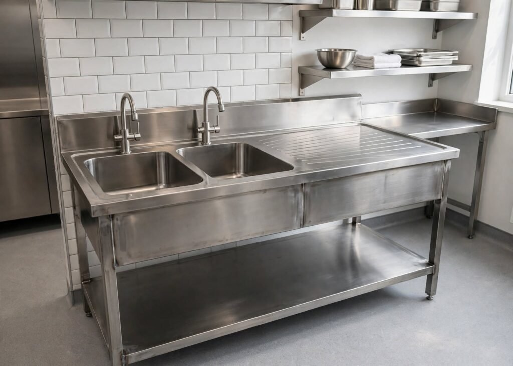 fabrikasi meja sink stainless custom ukuran