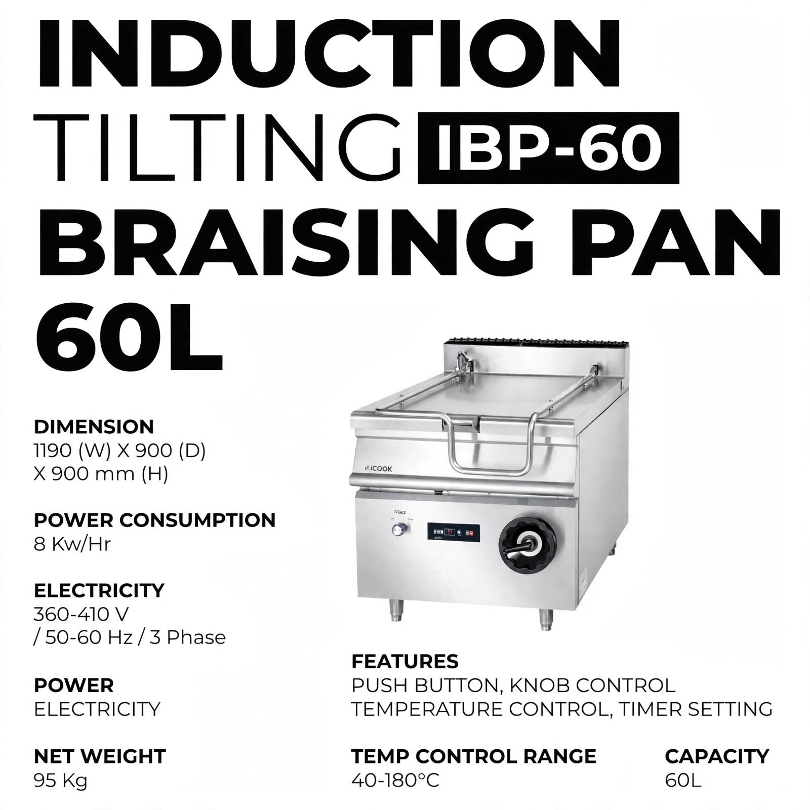 jual induction tilting braising pan jual induction tilting braising pan