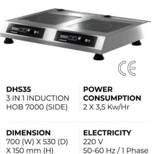 jual kompor induksi double untuk cafe minimalis dan rumah mewah